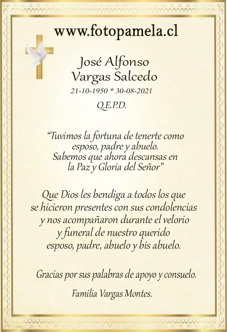 invitacion misa funeral - Cómo hacer un anuncio para un funeral