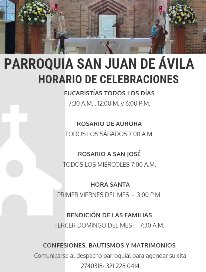 horarios de misa en san juan - Cómo se llama el párroco de San Juan