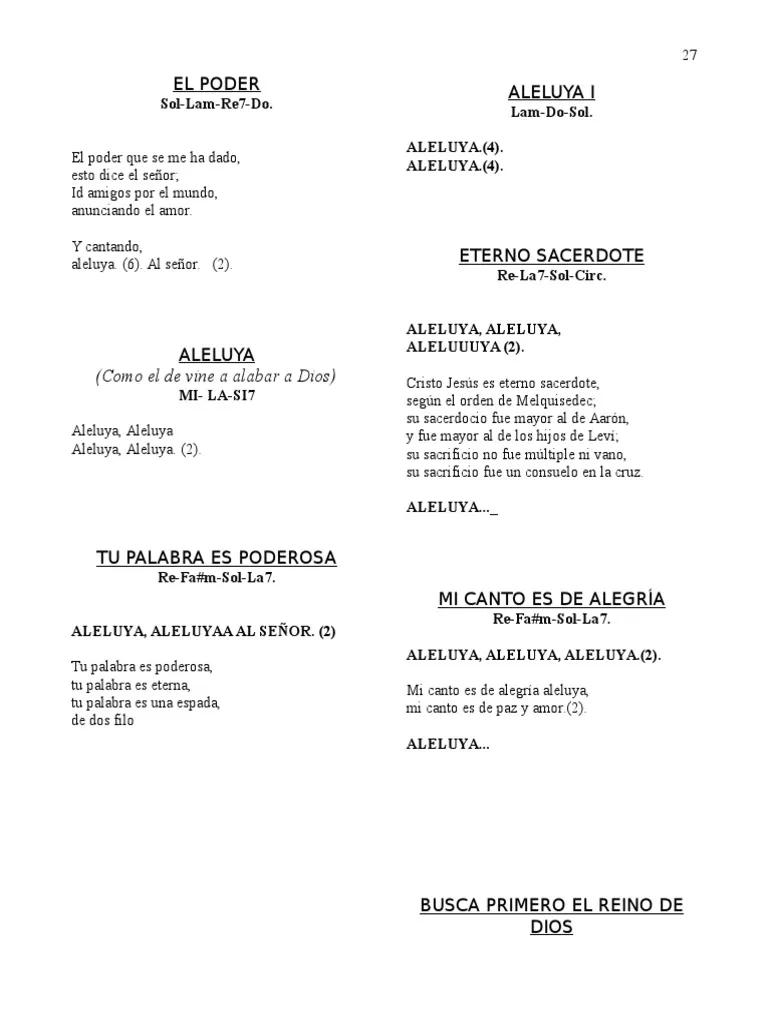 aleluya letra para misa - Cómo se llama la canción que dice Aleluya Aleluya Aleluya