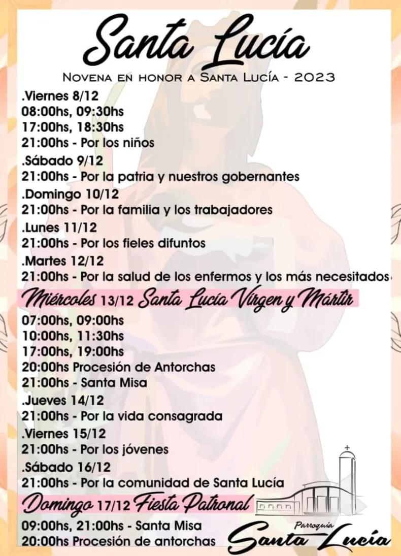 horario de misa en santa lucia - Cómo se llama la iglesia de Santa Lucía Atlantico