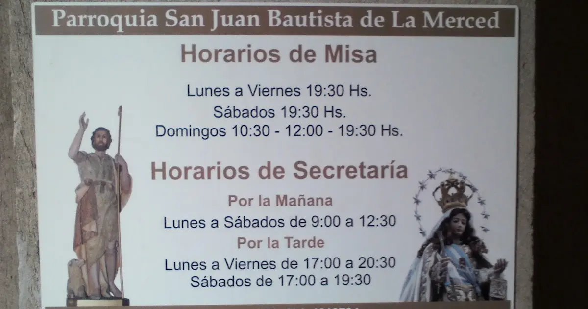 iglesia de la merced horarios - Cómo se llama la parroquia de la Merced