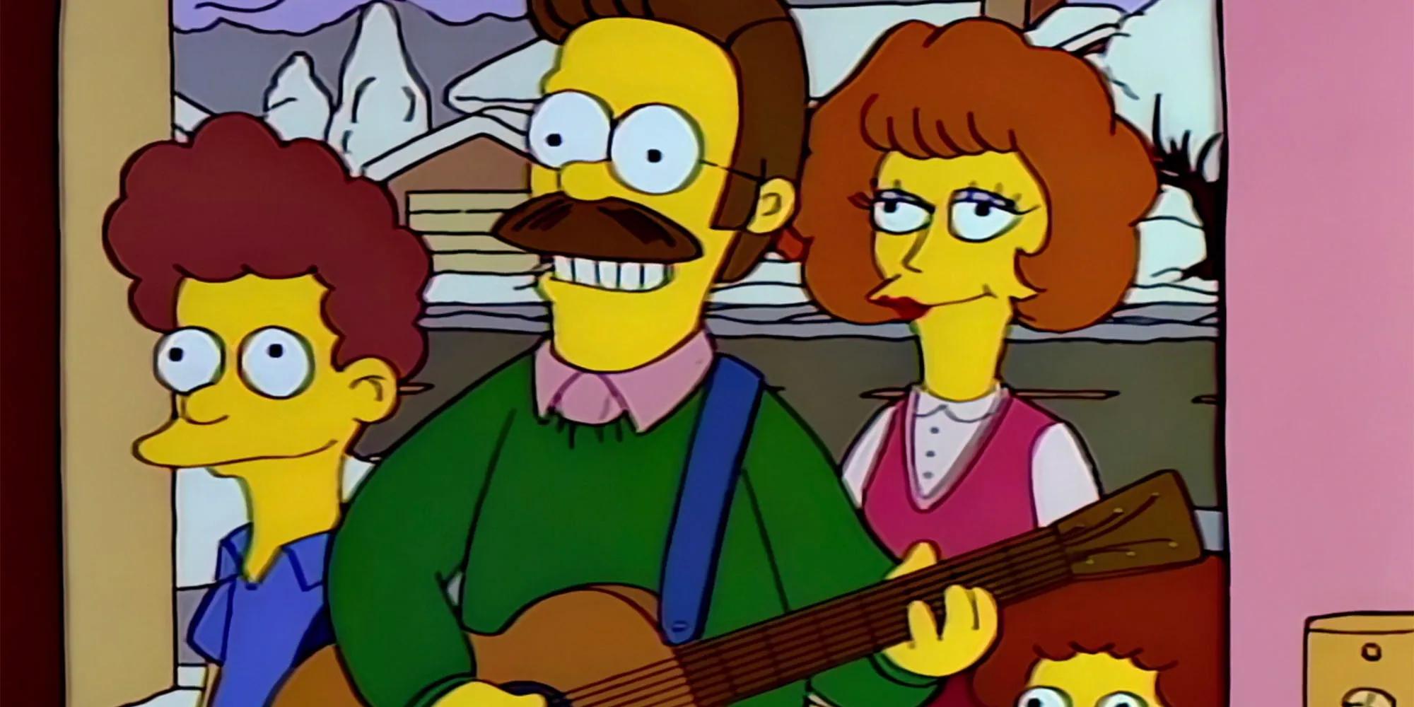 flanders cantando en la iglesia - Cuál es el capítulo de Los Simpson Flanders