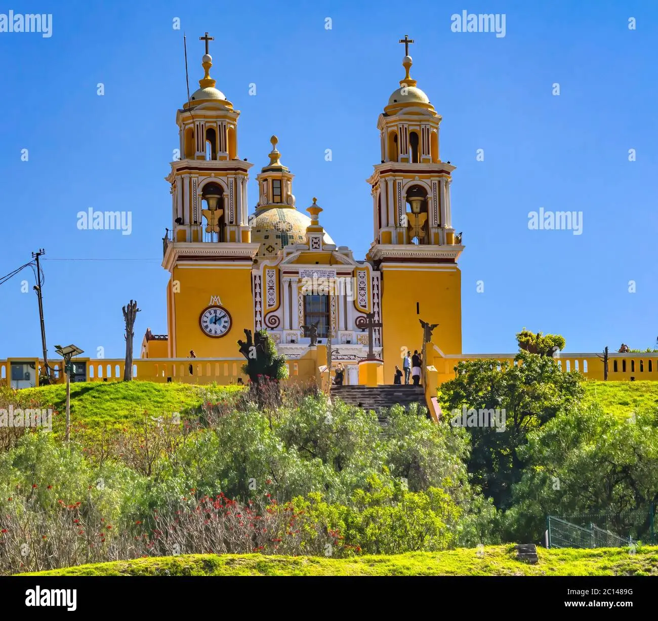 iglesia amarilla puebla - Cuál es la historia de San Pedro Cholula