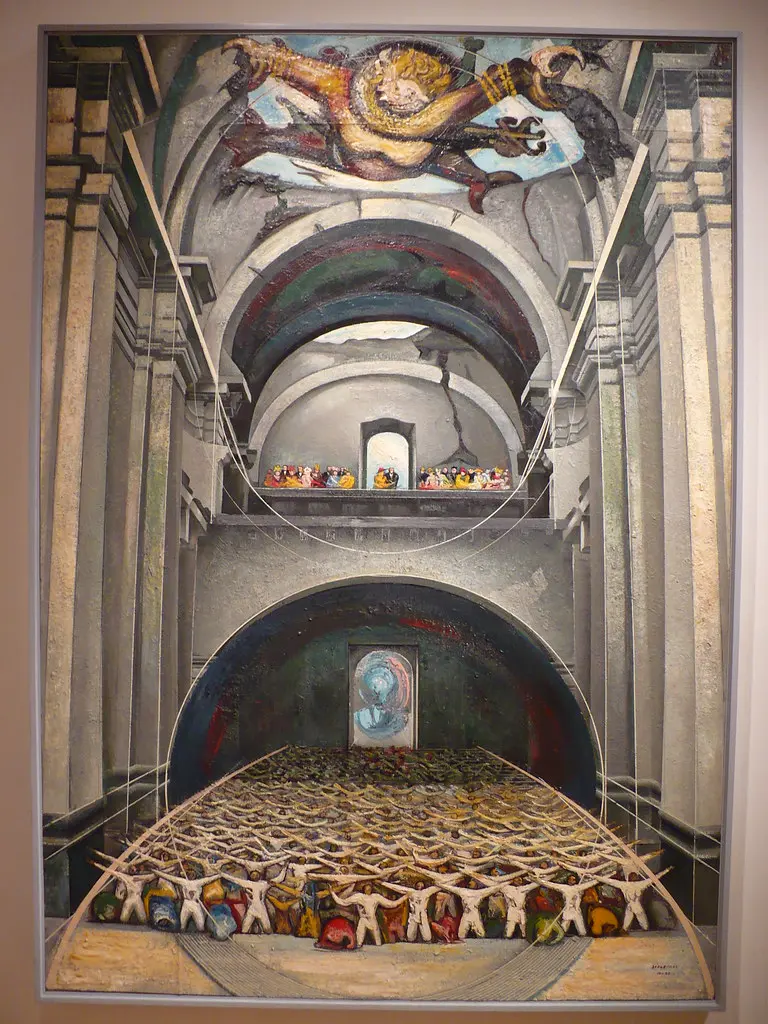 el diablo en la iglesia siqueiros - Cuál es la obra más importante de David Alfaro Siqueiros