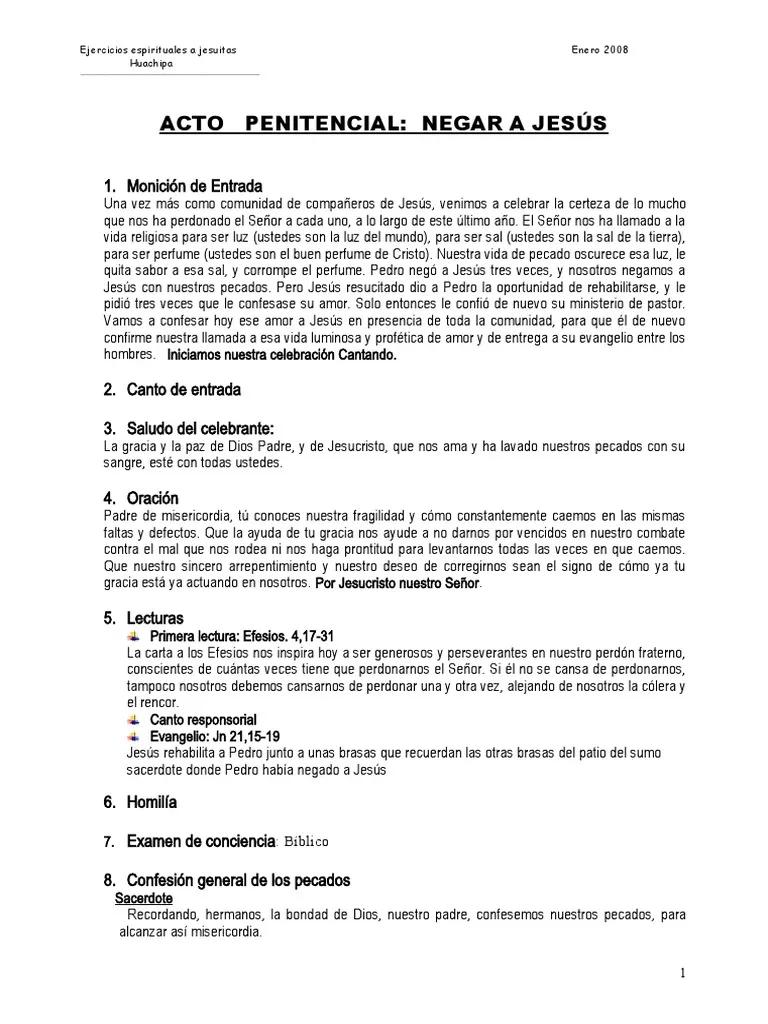 acto penitencial para la misa de hoy - Cuál es la oración del acto penitencial