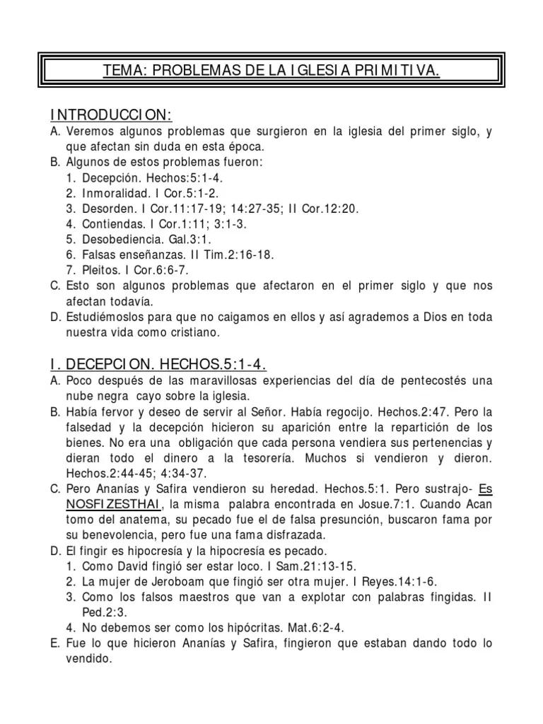 problemas de la iglesia primitiva - Cuál fue el primer problema de la iglesia primitiva