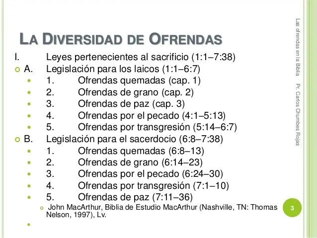 tipos de sacrificios en la biblia - Cuáles son los sacrificios espirituales según la Biblia