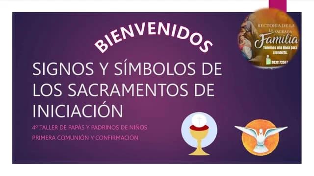 signos de la iglesia catolica - Cuáles son los signos y símbolos de los sacramentos