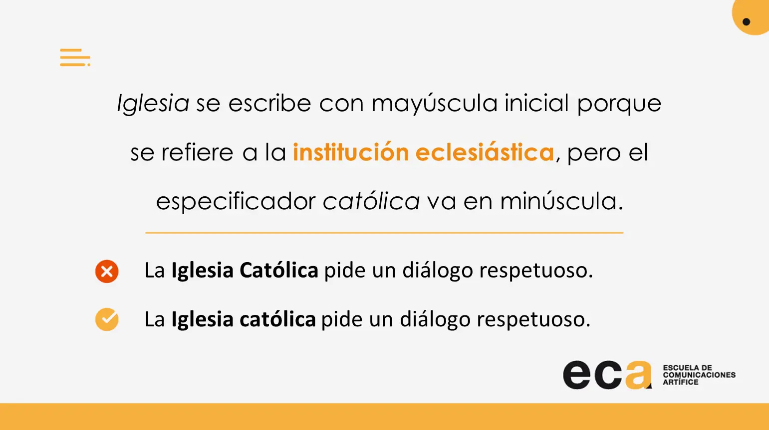 iglesia se escribe con mayuscula - Cuándo escribir con mayúscula iglesia