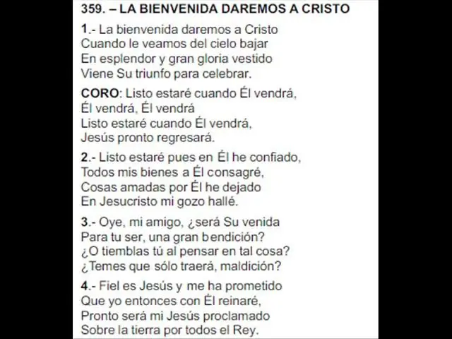 himno de bienvenida iglesia de cristo letra - Cuántos himnos tiene el himnario de gloria