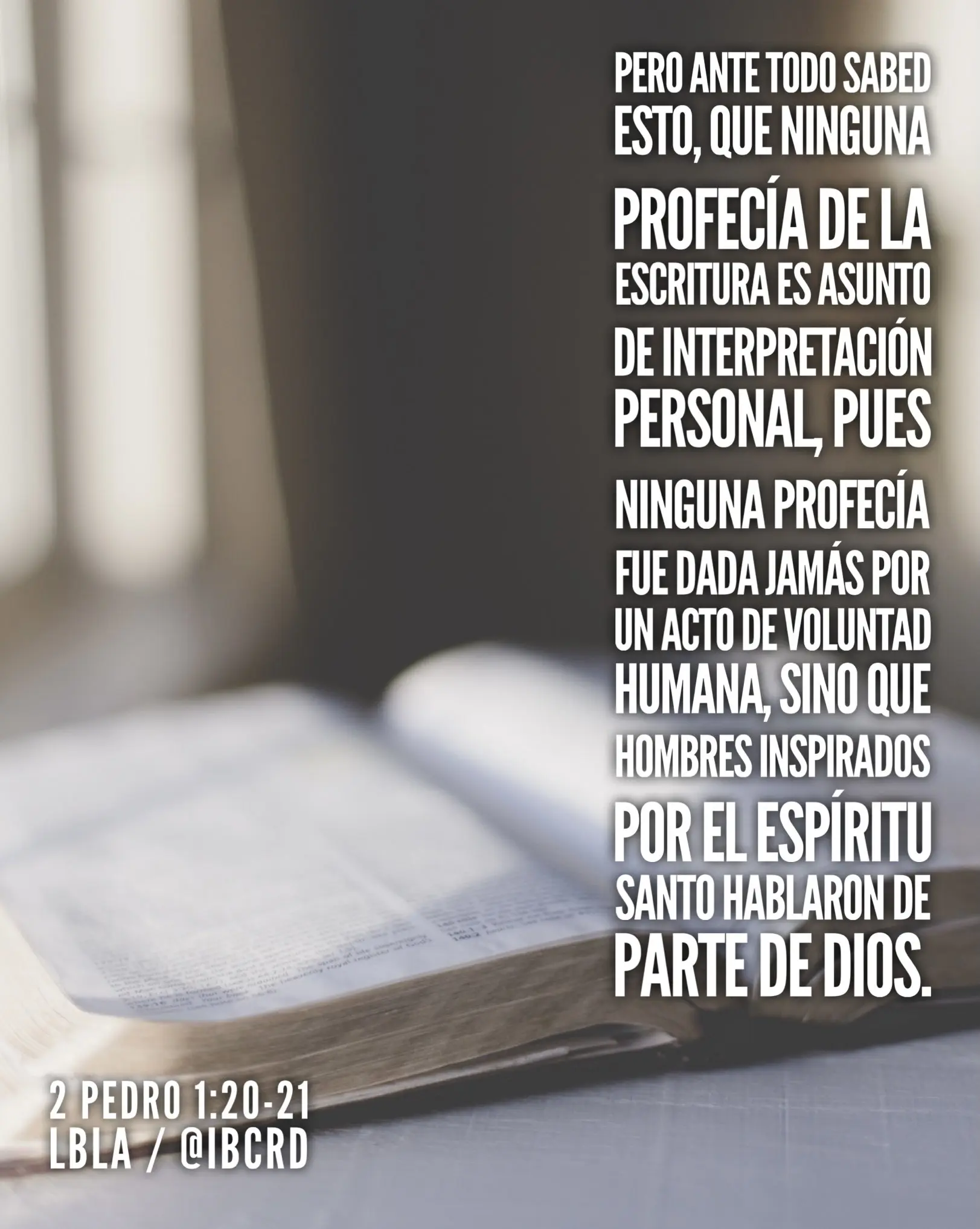 la biblia no es de interpretacion personal - Donde dice que la Biblia no es de interpretación privada