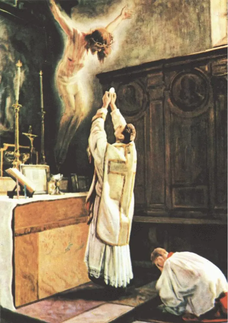 santo sacrificio de la misa - Dónde sacerdote celebra el sacrificio de la Misa