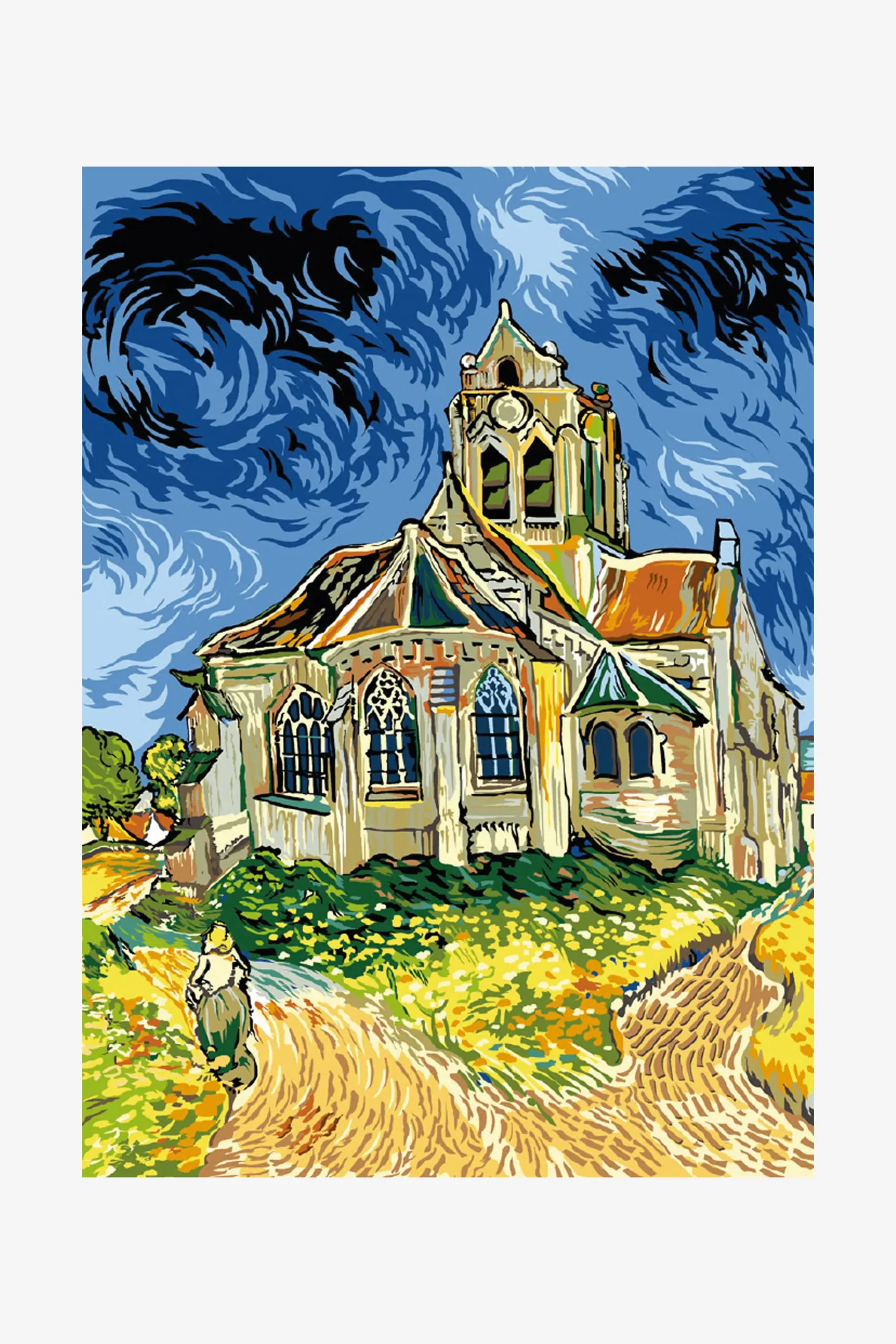 la iglesia de auvers van gogh - Dónde se pintó la noche estrellada de Van Gogh