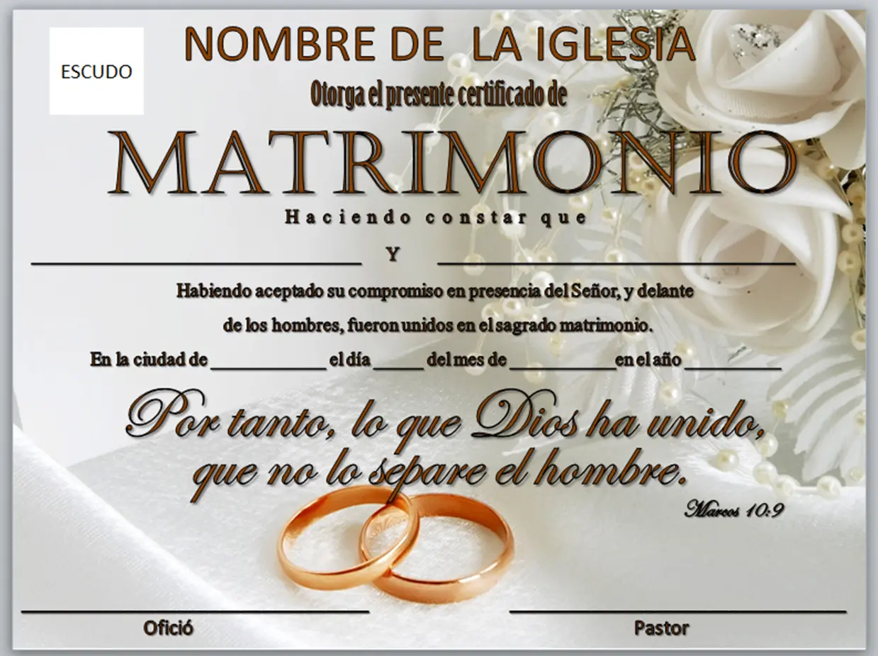 acta de matrimonio por la iglesia catolica - Dónde se saca el acta de matrimonio religioso