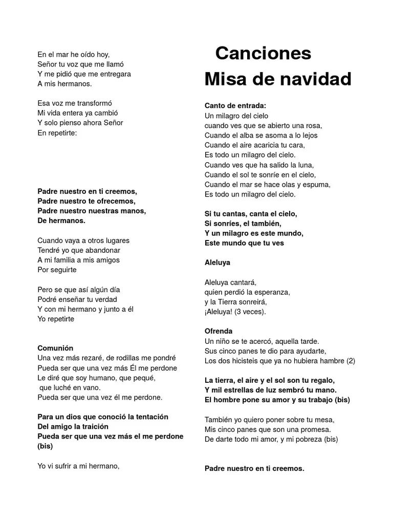 cantos de salida para misa de navidad - Qué cantos se realizan para celebrar la Navidad