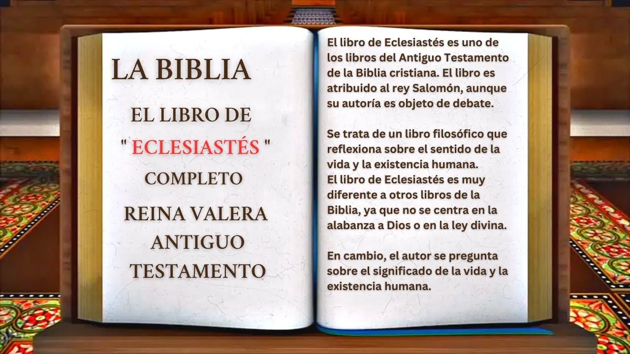 de que trata el libro del eclesiastico en la biblia - Qué dice el Eclesiástico