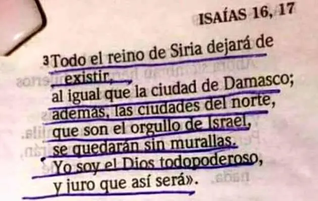 la biblia dice que siria sera destruida - Qué dice la Biblia sobre Siria