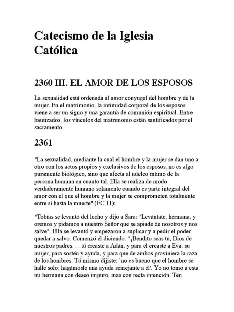 matrimonio segun el catecismo de la iglesia catolica - Qué dice la Iglesia Catolica sobre el matrimonio