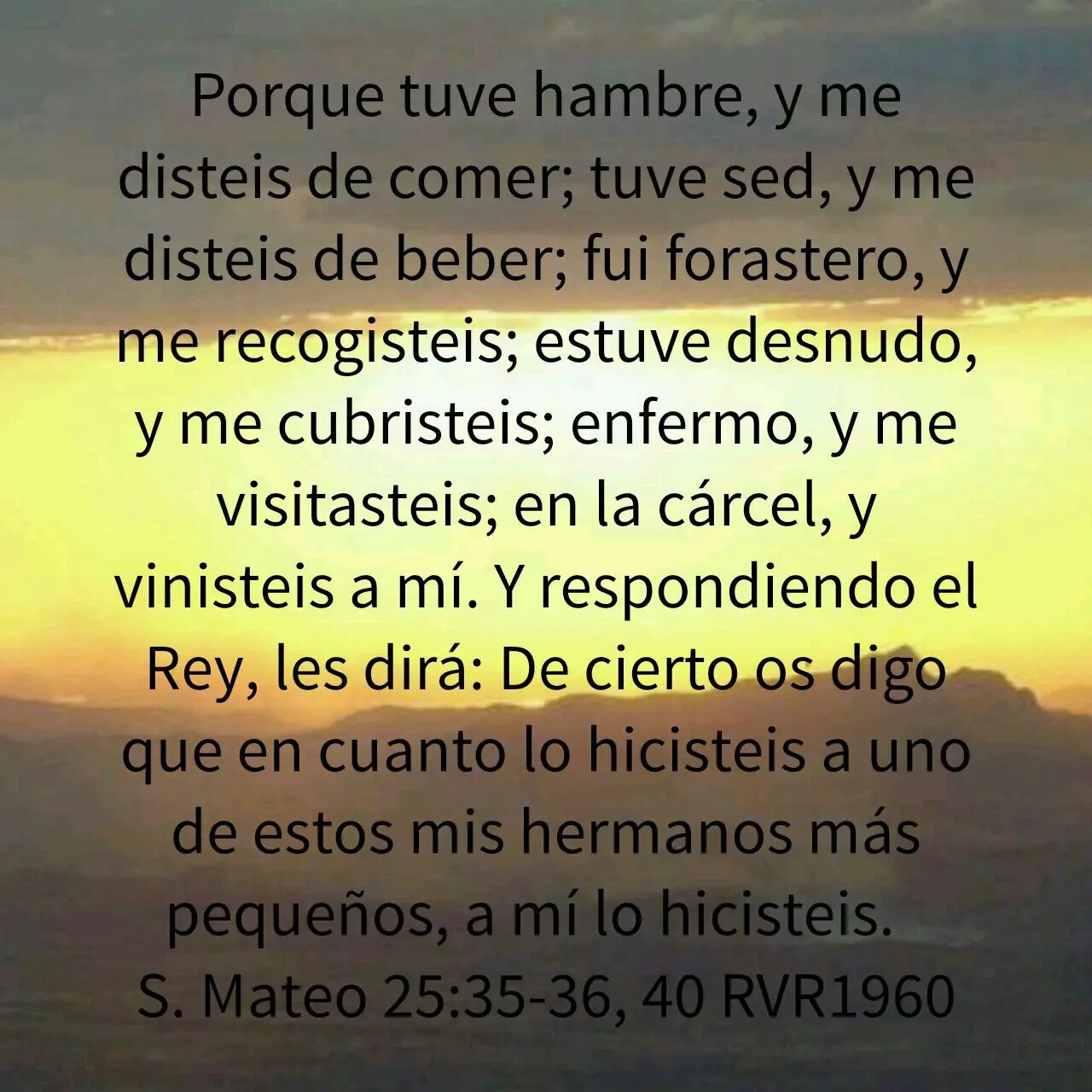 estuve enfermo y me visitaste biblia catolica - Qué dice Mateo 25 36