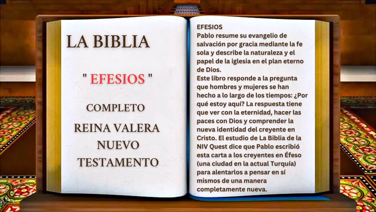 la biblia hablada efesios - Qué enseñanza nos deja Efesios