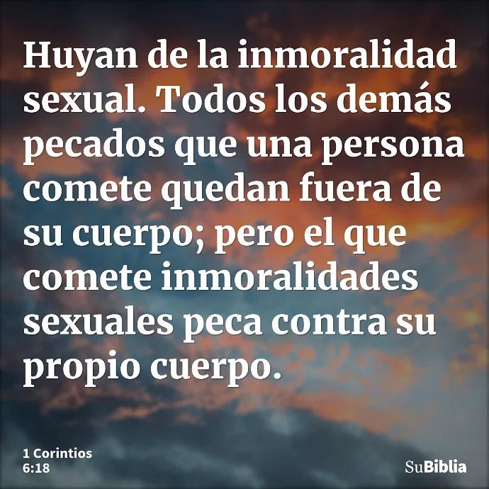 la inmoralidad segun la biblia - Qué es el pecado de inmoralidad