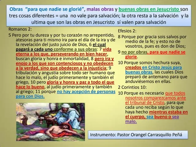 malas obras en la biblia - Qué es mala obra