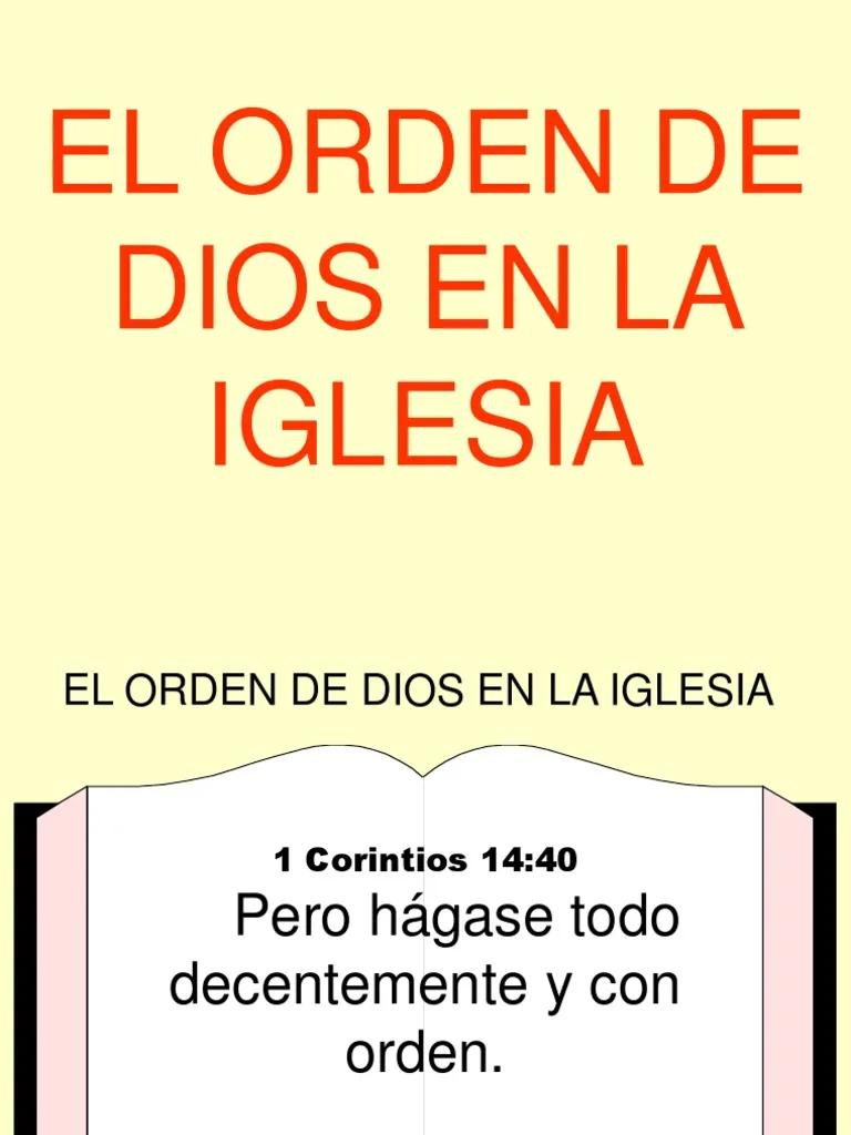 el orden en la iglesia - Qué es orden en religión