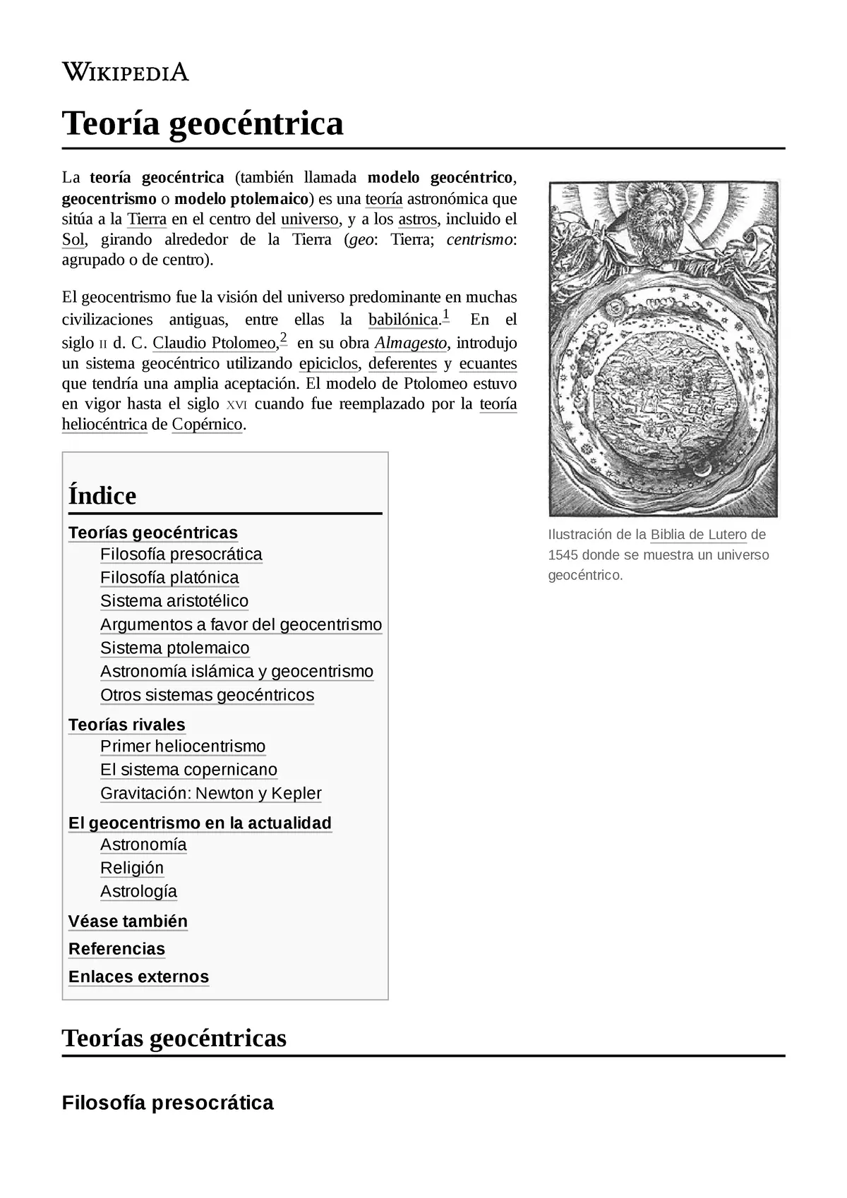 geocentrismo en la biblia - Qué nos dice la Biblia referente al origen del sistema solar