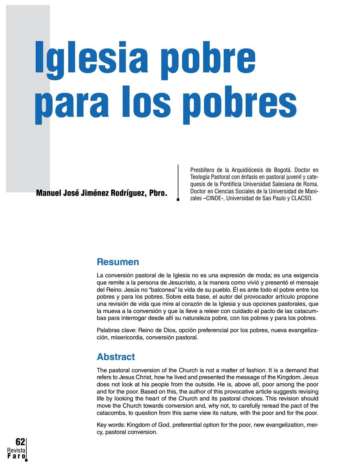 que dice la iglesia sobre la pobreza - Que nos enseña la Iglesia de los pobres