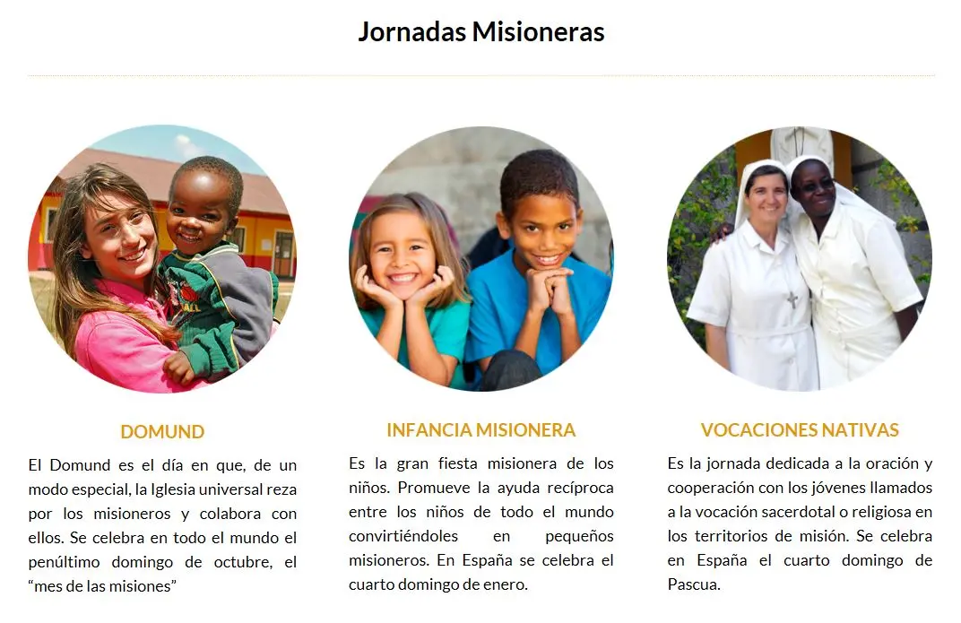 obras misioneras de la iglesia catolica - Qué obras misioneras realiza la Iglesia