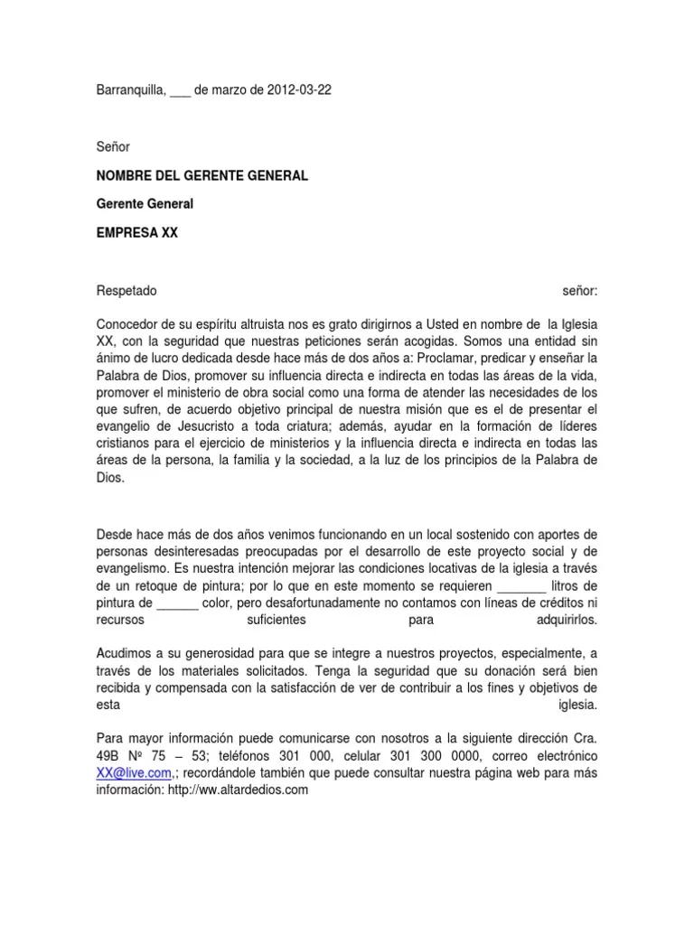 carta de solicitud de donacion para iglesia - Qué palabras usar para pedir donaciones