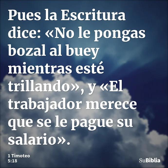 que dice la biblia sobre el salario del pastor - Qué parte de la Biblia dice que el pastor es digno de su salario