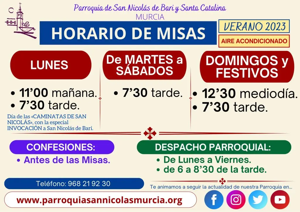 horarios misa san nicolás - Qué protege la Virgen de San Nicolás