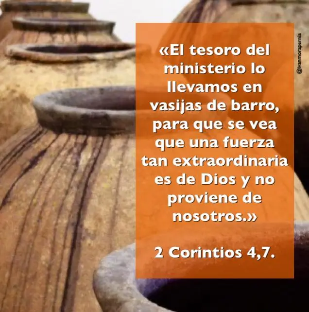 llevamos este tesoro en vasijas de barro biblia de jerusalen - Qué representa la vasija de oro en la Biblia