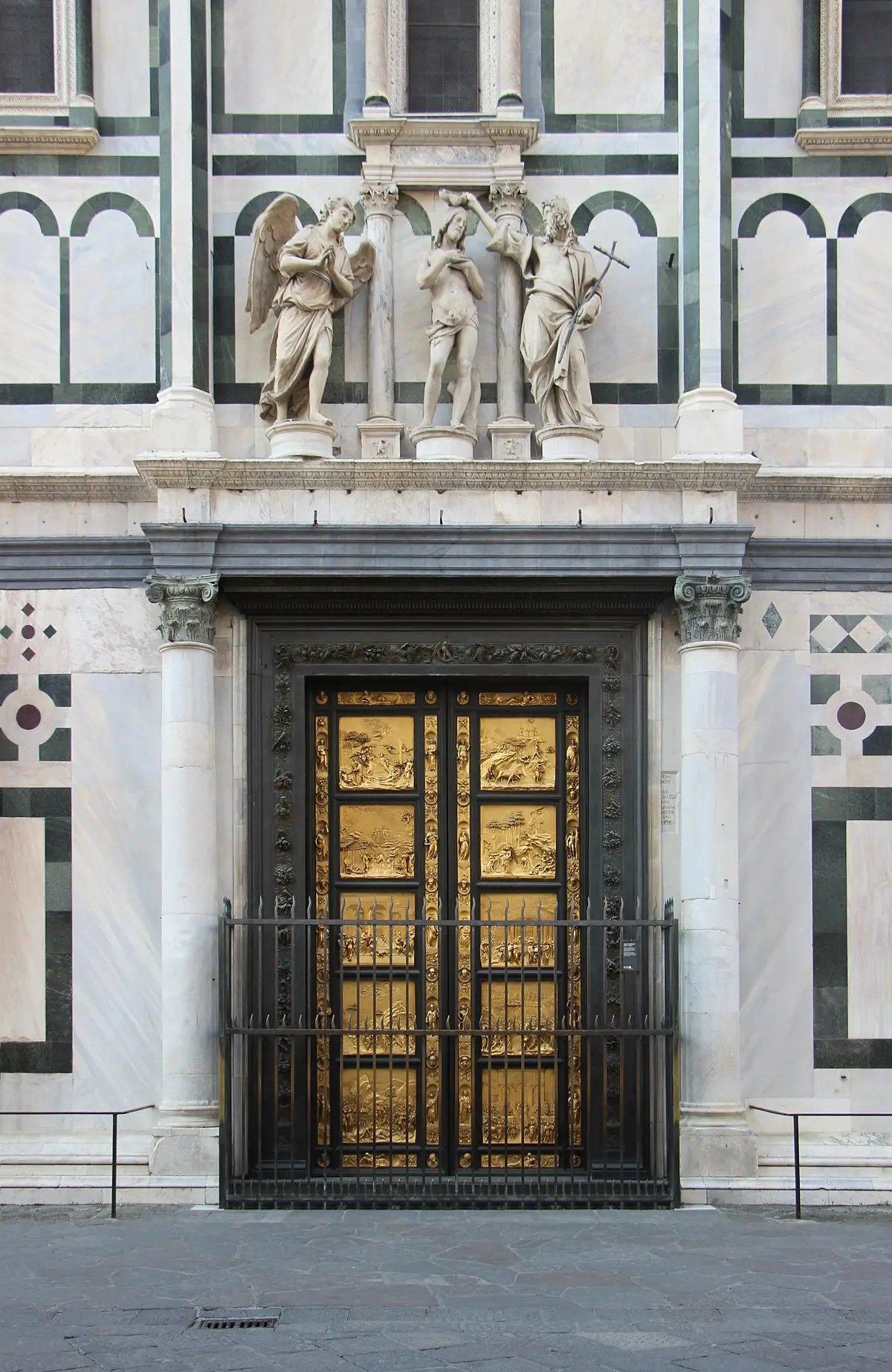 iglesia octagonal de san juan de florencia - Qué representan las puertas del Baptisterio de Florencia