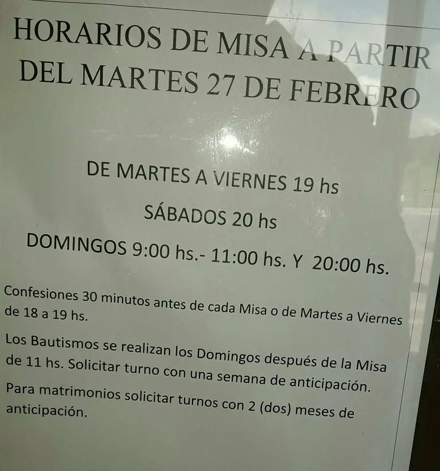 iglesia nuestra señora de la paz horarios de misa - Que se dice cuando nos damos la paz