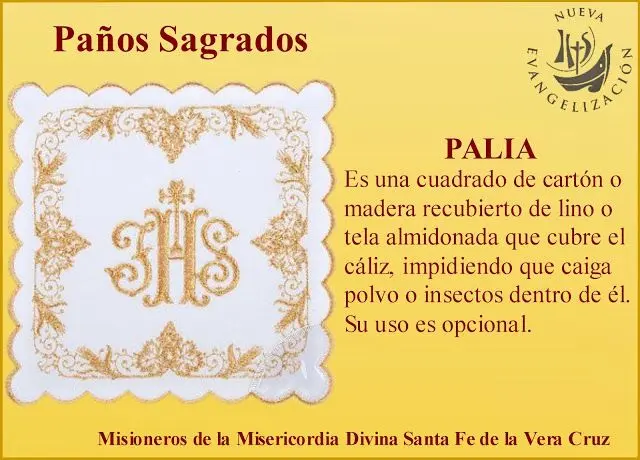 para que sirve la palia en la misa - Qué significa la palia en la Iglesia