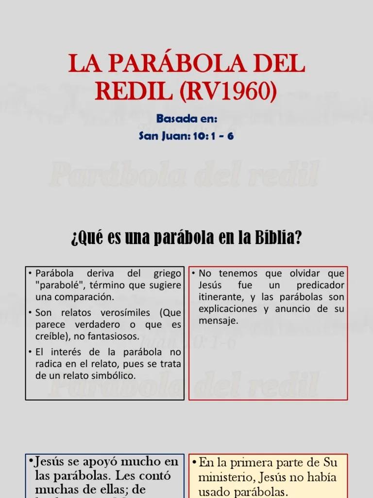 que es un redil en la biblia - Qué significa la parábola del redil