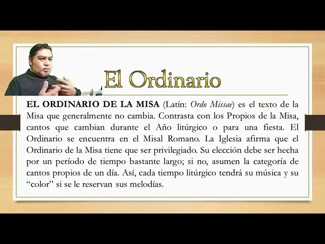 ordinario de la misa de hoy - Qué significa Ordinario de la Misa