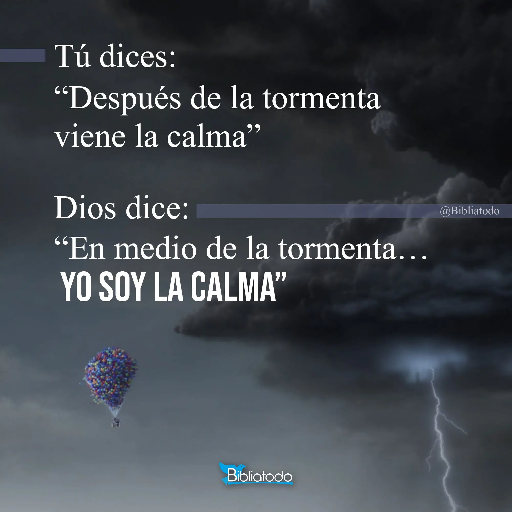 tormenta biblia - Qué significado tiene la tormenta en la Biblia