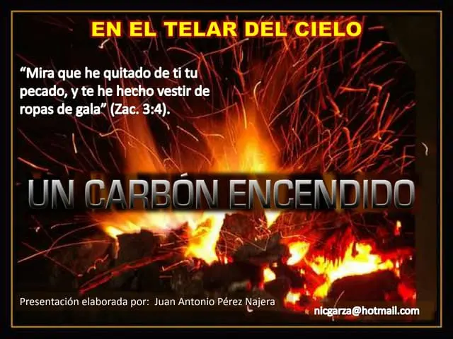 carbones encendidos biblia - Que simboliza el carbón