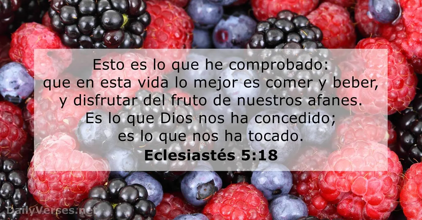 la comida en la biblia - Qué versículo habla de la comida