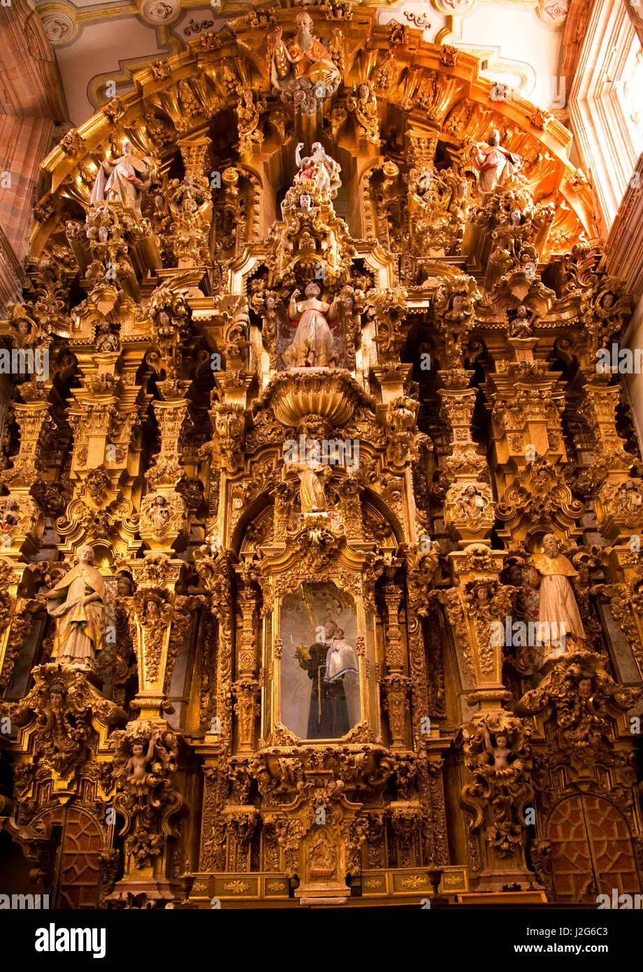 iglesia de oro en mexico - Quién construyó la capilla del Rosario