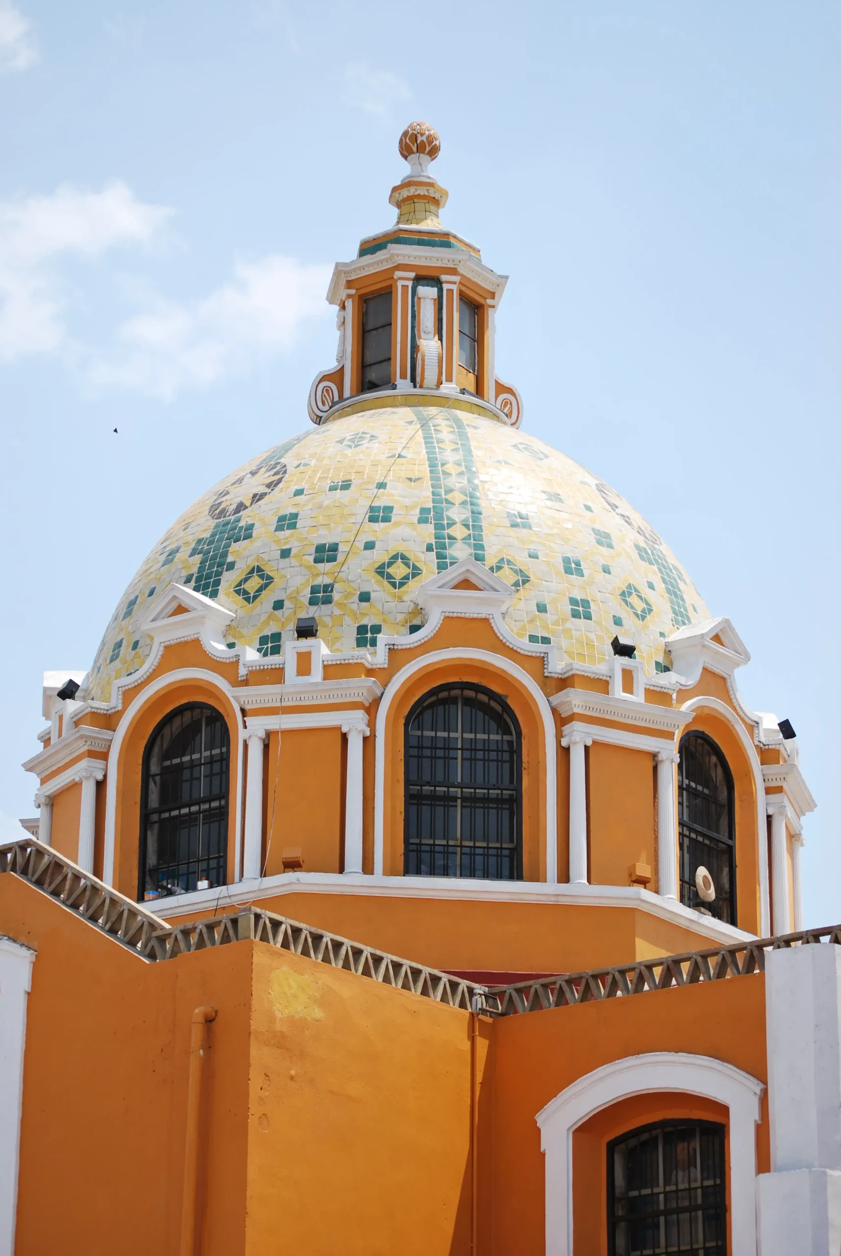 iglesia amarilla puebla - Quién construyó la iglesia de Cholula Puebla