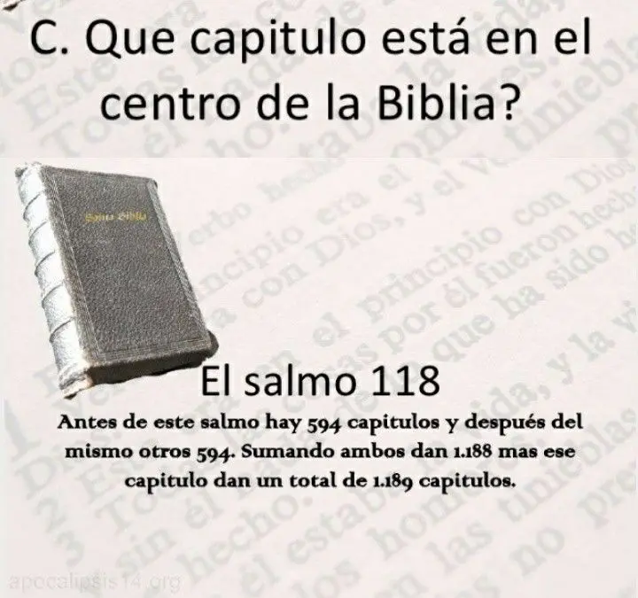 cual es el centro de la biblia - Quién es la parte central de la Biblia