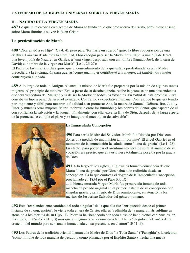 quien es la virgen maria catecismo de la iglesia catolica - Quién es la Virgen María Catequesis para niños