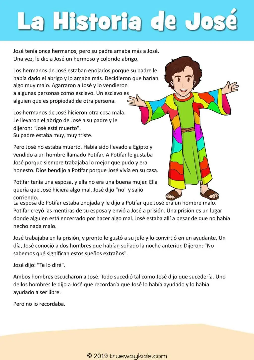 historia de jose en la biblia para niños - Quién fue José en la Biblia para niños